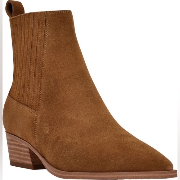 Marc Fisher Yarita Pointed Toe Bootie Medium Natural Sz 10M - Picture 1 of 10